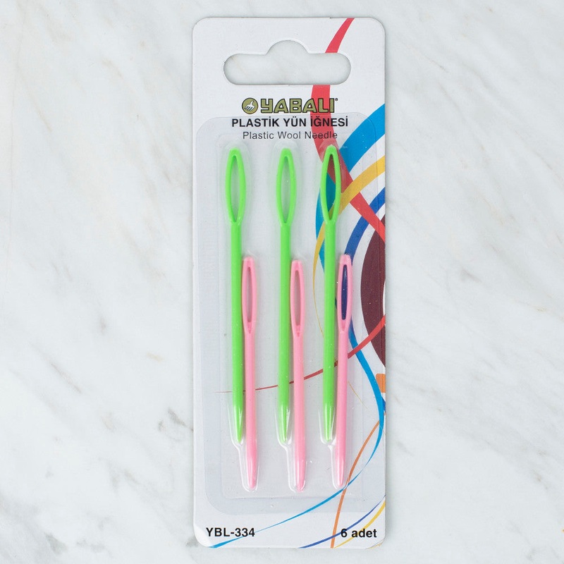 Yabal Plastic Tapestry Needle (6 Pack), Green Pink – YB – 334