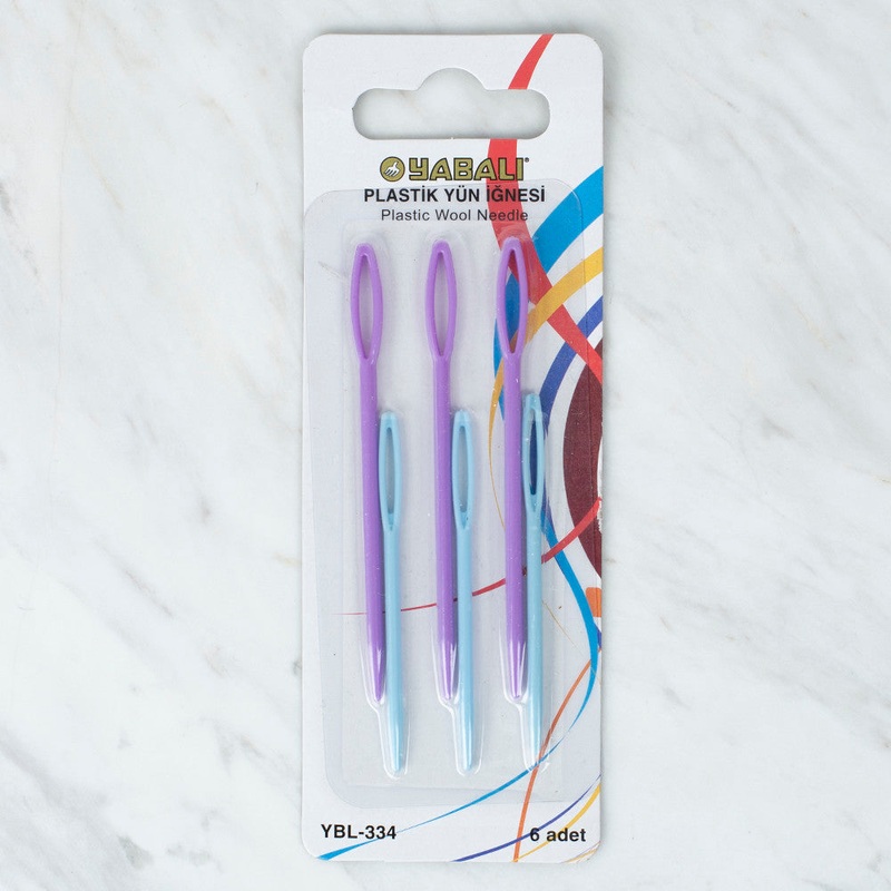 Yabal Plastic Tapestry Needle (6 Pack), Lilac Blue – YB – 334