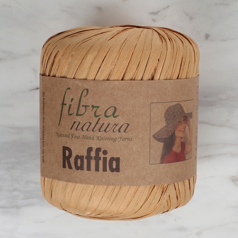 Fibra Natura 40 g Raffia Paper Yarn, Beige – 116-22