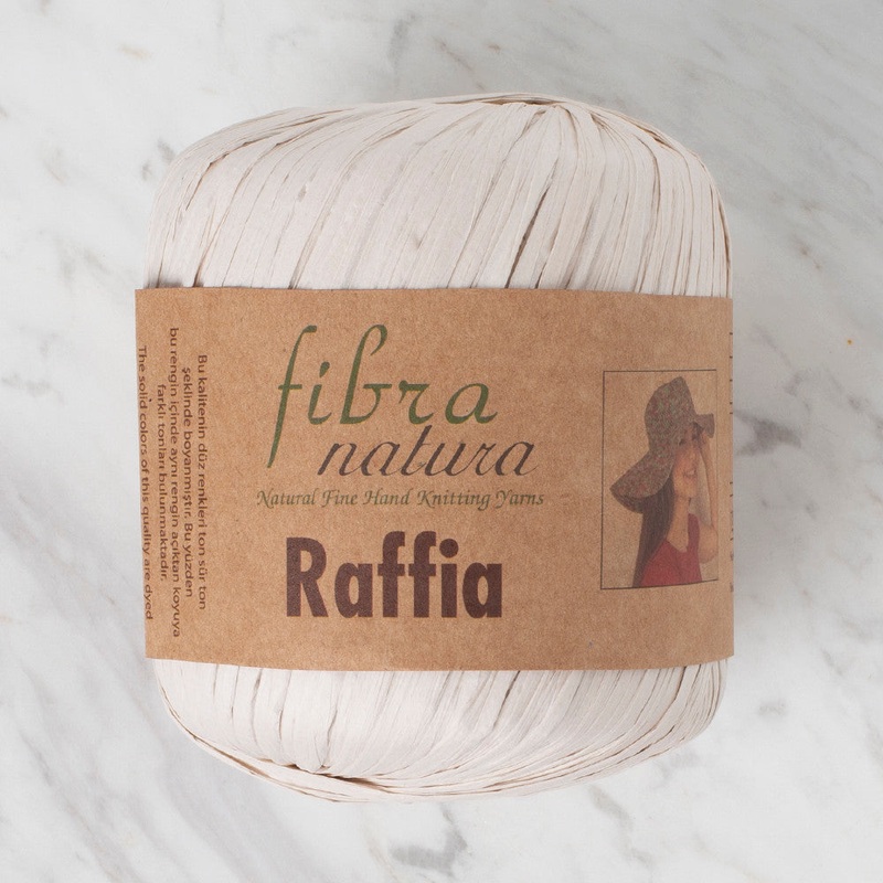 Fibra Natura 40 g Raffia Paper Yarn, Ecru – 116-15