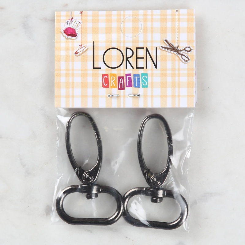 Loren 2-Pack 2.5cm x 4cm Macrame Keychain – Smoked