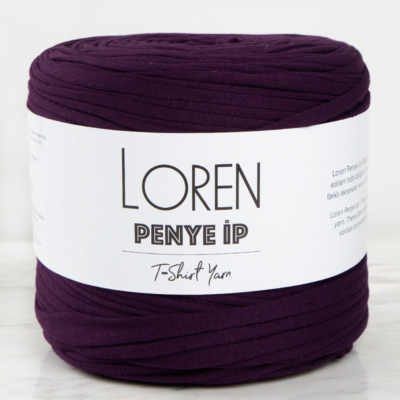 Loren T-Shirt Yarn, Aubergine Purple – 145