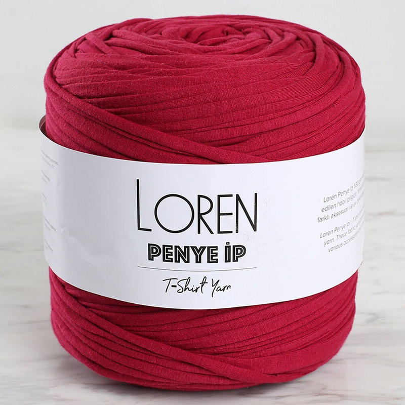 Loren T-Shirt Yarn, Burgundy – 71