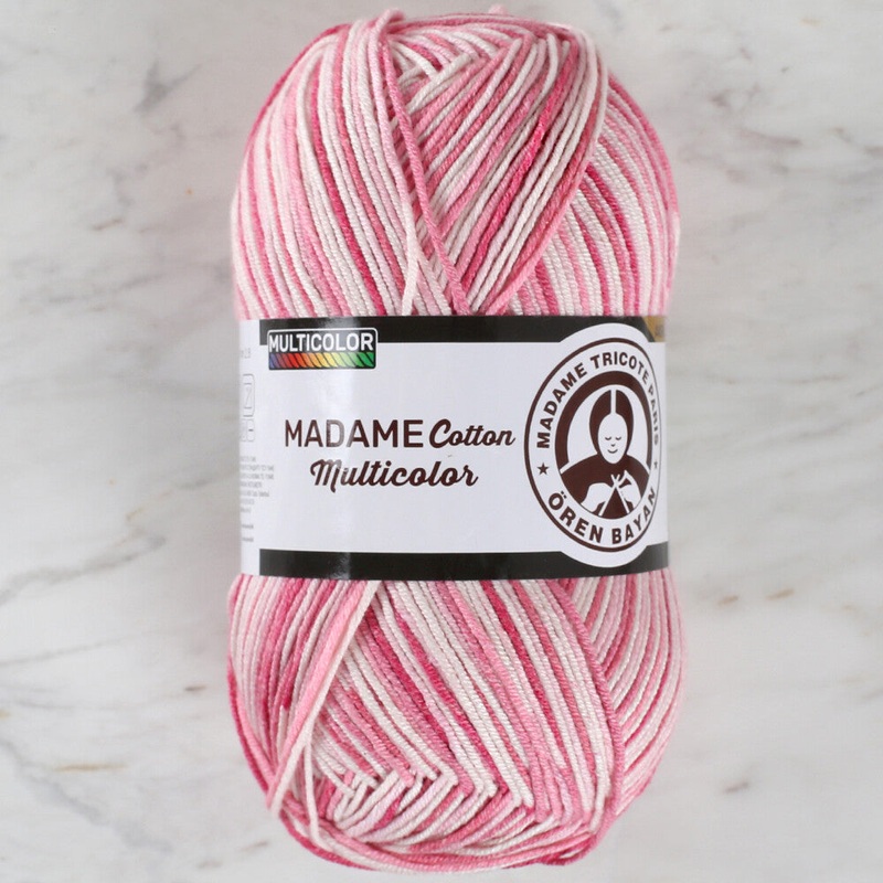 Madame Tricote Paris Madame Cotton Yarn, Variegated – 443