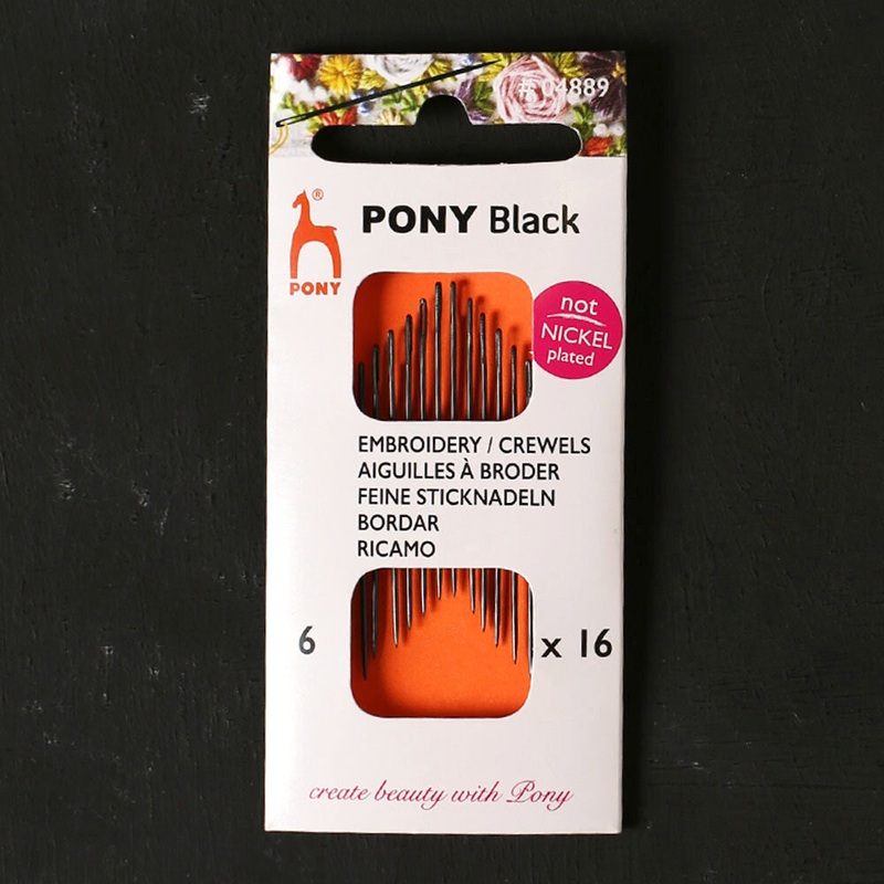 Pony Black Sewing Needle Number 6 – 04889