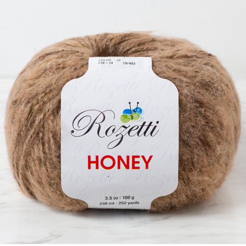 Rozetti Honey Yarn, Sparkly Brown – 201-14