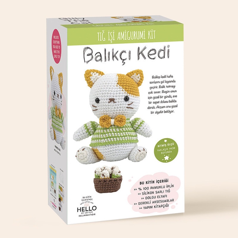 Tuva Amigurumi Kit, Billy the Cat – SCF02