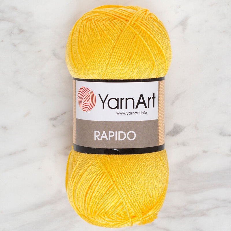 YarnArt Rapido Knitting Yarn, Yellow – 690