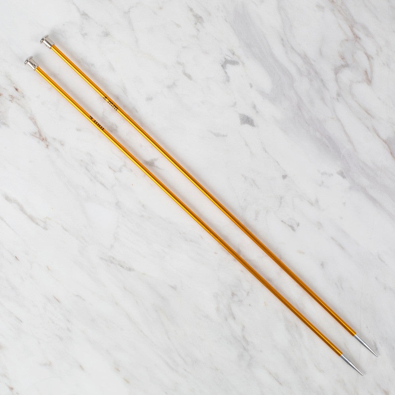 Loren Rythm Knitting Needle, Metal, 4mm, Yellow