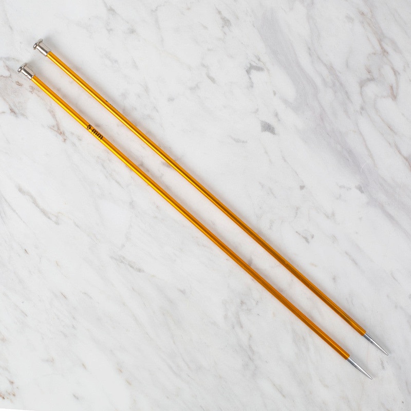 Loren Rythm Knitting Needle, Metal, 5mm, Yellow