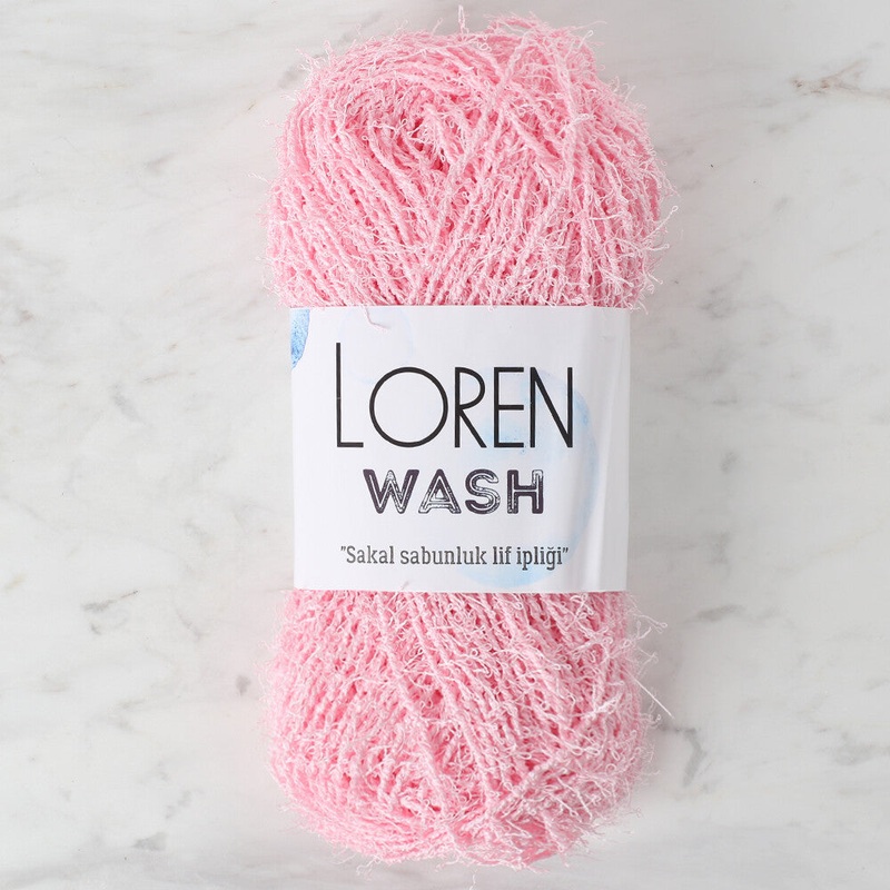 Loren Wash Knitting Yarn, Baby Pink – R094