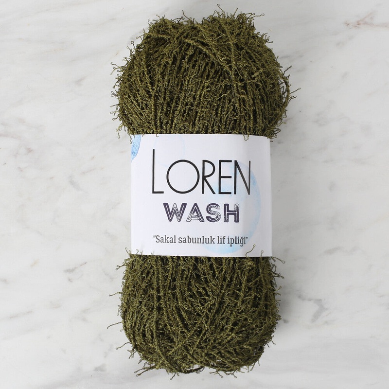 Loren Wash Knitting Yarn, Navy Green – R141