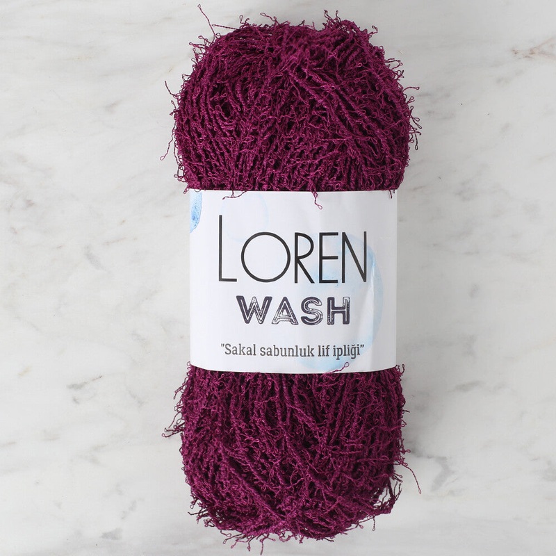 Loren Wash Knitting Yarn, Plum – R139