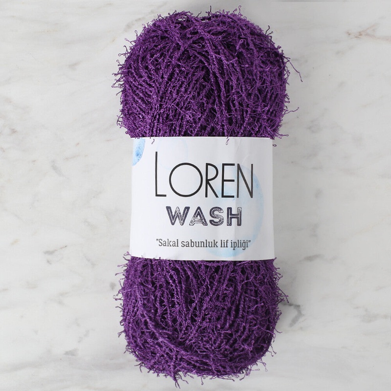 Loren Wash Knitting Yarn, Purple – R093