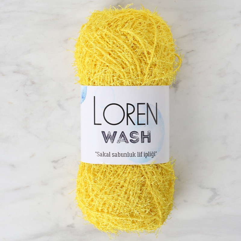 Loren Wash Knitting Yarn, Yellow – R002