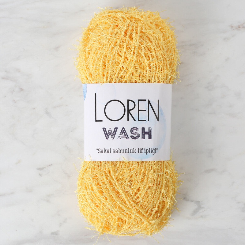 Loren Wash Knitting Yarn, Yellow – R086