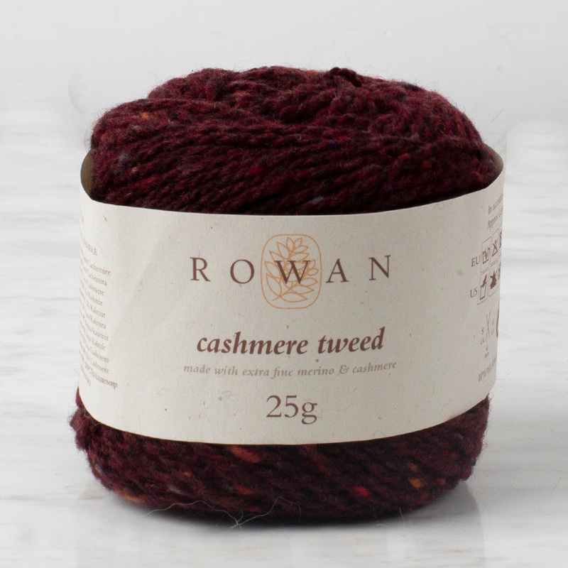 Rowan Cashmere Tweed 25gr Yarn, Andorra Red – 6
