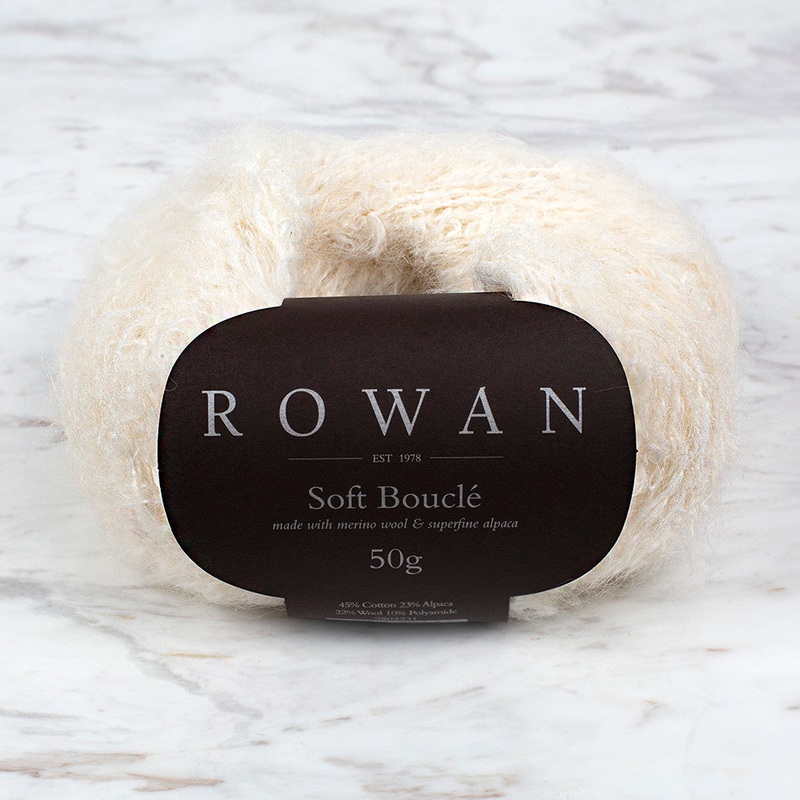 Rowan Soft Boucle Yarn, Snow – 600