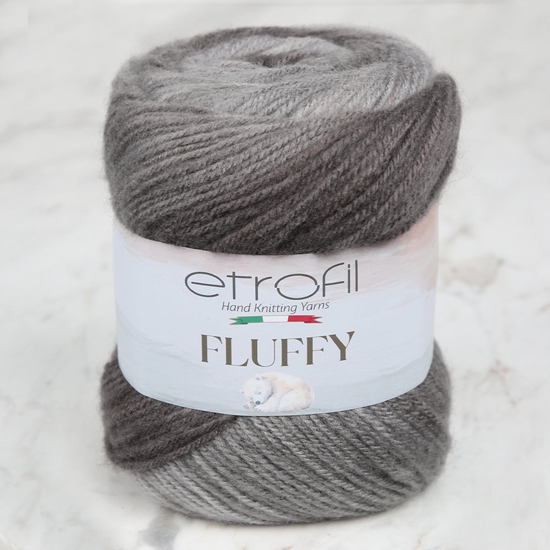 Etrofil Fluffy Hand Knitting Yarn, Anthracite – SE1252