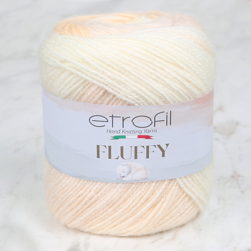 Etrofil Fluffy Hand Knitting Yarn, Cream – SE1153