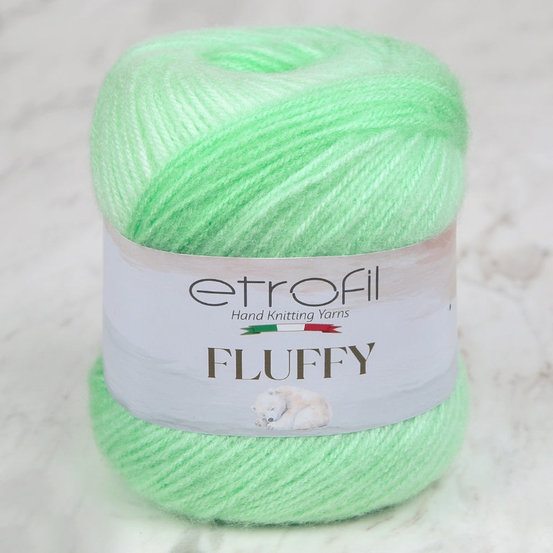 Etrofil Fluffy Hand Knitting Yarn, Green – SE1142