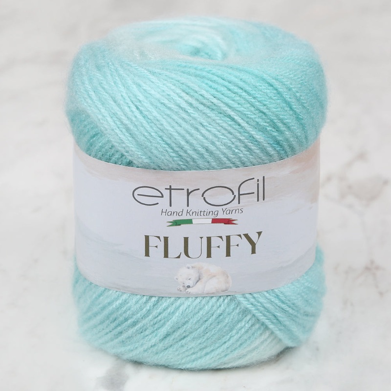 Etrofil Fluffy Hand Knitting Yarn, Mint Green – SE1146
