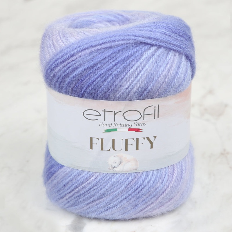 Etrofil Fluffy Hand Knitting Yarn, Purple – SE1149