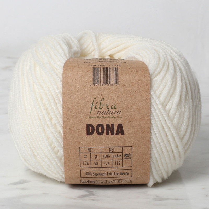 Fibra Natura Dona Knitting Yarn, Ecru – 106-01