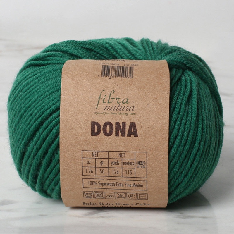 Fibra Natura Dona Knitting Yarn, Green – 106-26