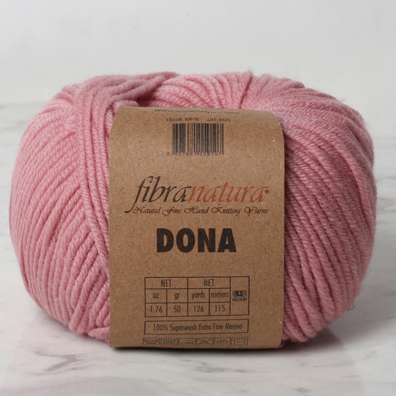 Fibra Natura Dona Yarn, Light Pink – 106-12