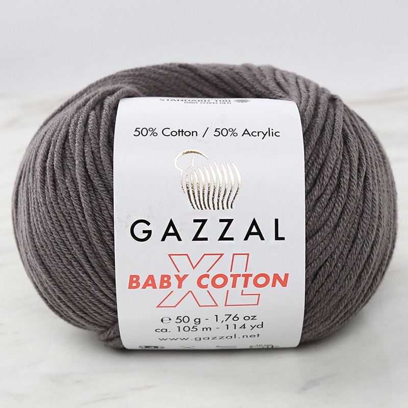 Gazzal Baby Cotton XL Baby Yarn, Dark Grey – 3450