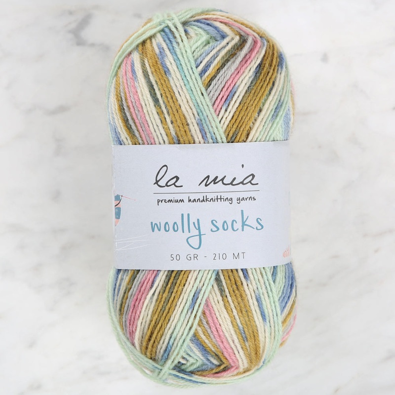 La Mia Woolly Socks Variegated Sock Yarn – L11