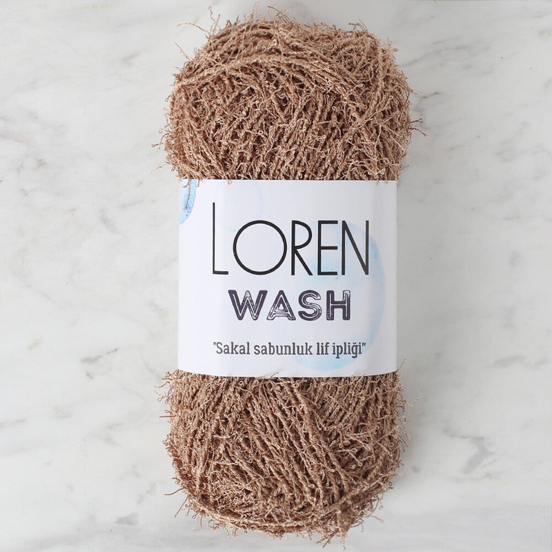 Loren Wash Knitting Yarn, Beige – R143