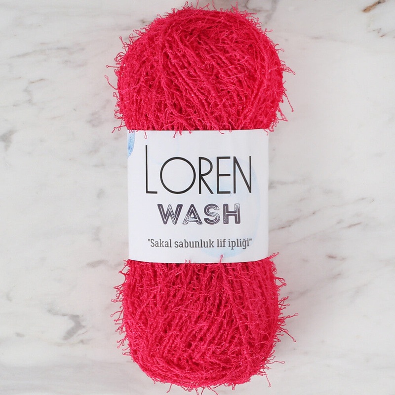 Loren Wash Knitting Yarn, Fuchsia – R095