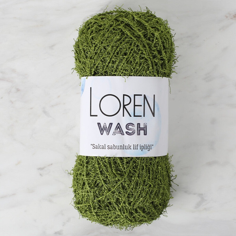 Loren Wash Knitting Yarn, Green – R142