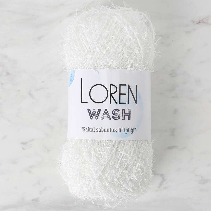 Loren Wash Knitting Yarn, White – R150