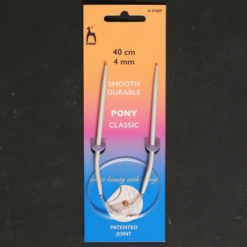 PONY 4 MM 40 CM GLYDON JOINT ALUMINIUM CIRCULAR NEEDLE – 47609