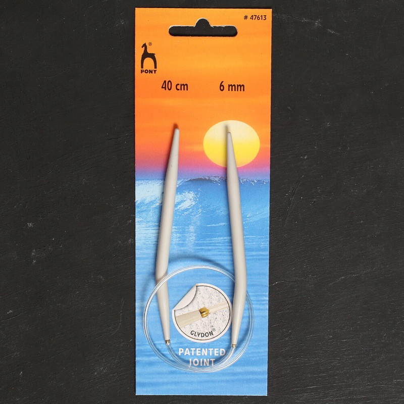 Pony 6 mm 40 cm Glydon Joint Alumunium Circular Needle – 47613