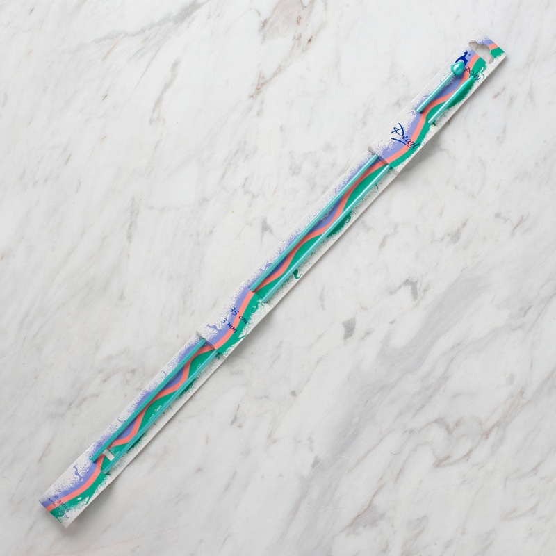 Pony Pearl 3 mm 35 cm Plastic Knitting Needle, Green – 33624