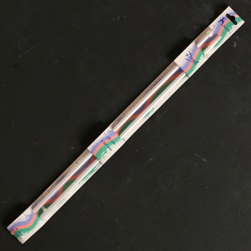 Pony Pearl 5.5 mm 35 cm Plastic Knitting Needle, White – 33631