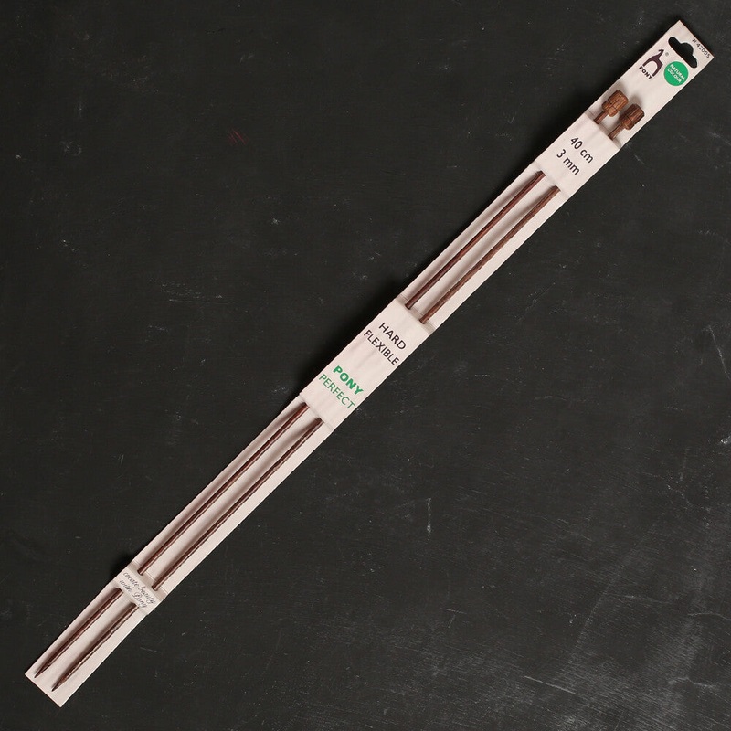 Pony Perfect 3 mm 40 cm Wooden Knitting Needle – 42005
