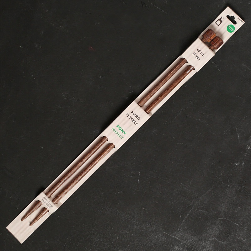 Pony Perfect 8 mm 40 cm Wooden Knitting Needle – 42017
