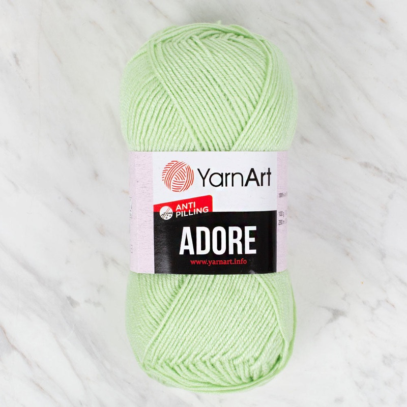 YarnArt Adore Anti-Pilling Yarn, Light Green – 359