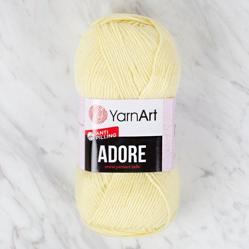 YarnArt Adore Anti-Pilling Yarn, Light Pink – 356