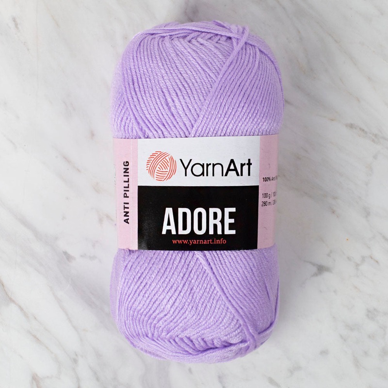 YarnArt Adore Anti-Pilling Yarn, Lilac – 337