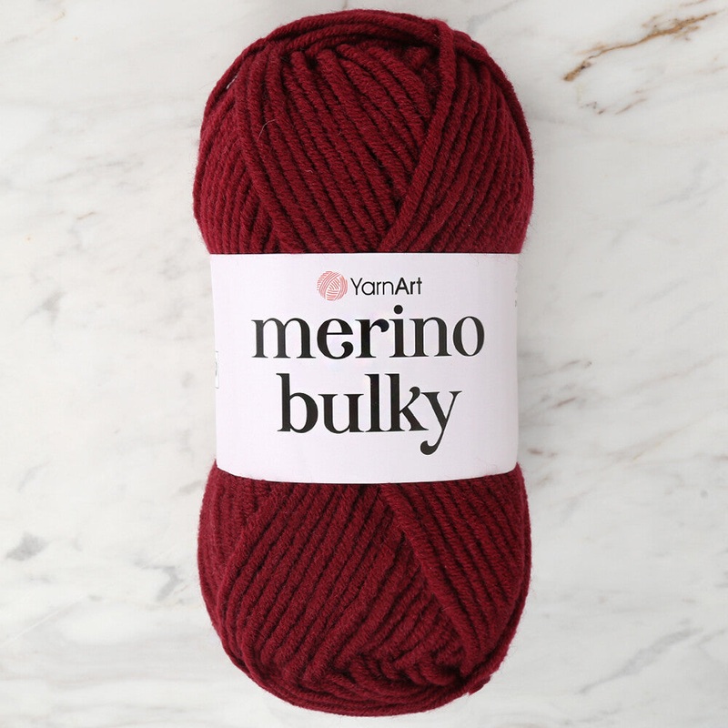 YarnArt Merino Bulky Yarn, Claret – 577