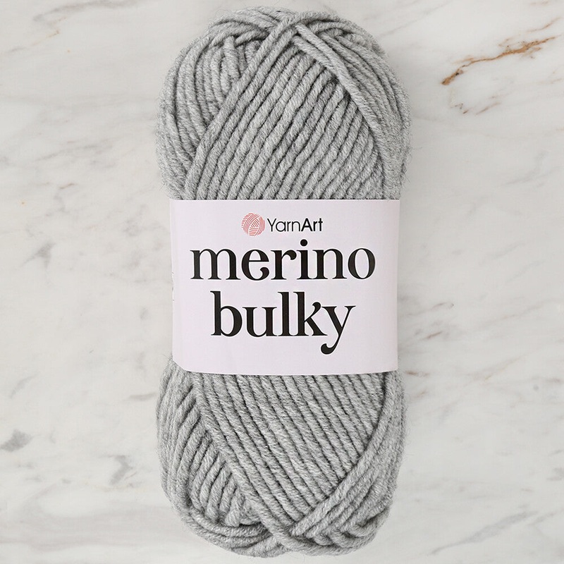 YarnArt Merino Bulky Yarn, Light Grey – 282