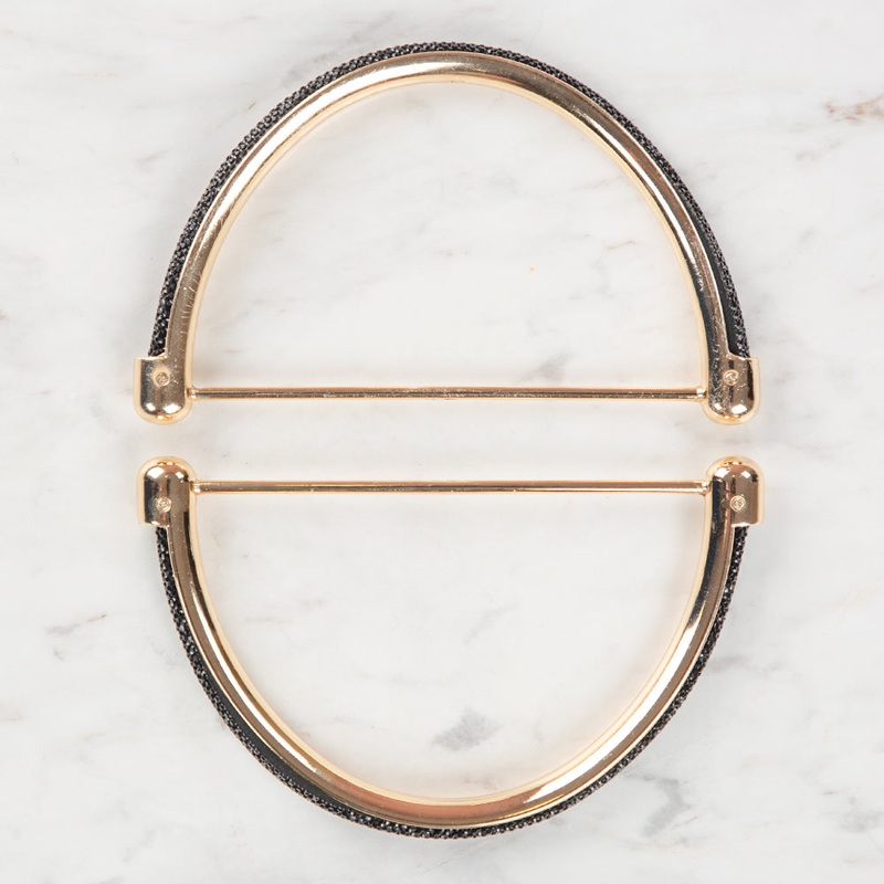 Akaylar Stone Metal D Model Bag Handle Gold-Black