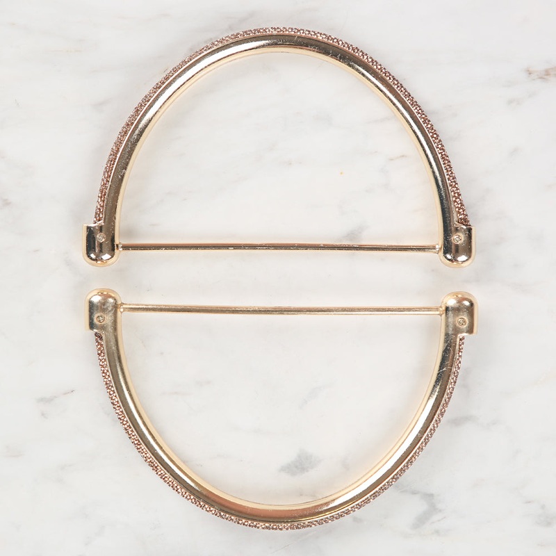 Akaylar Stone Metal D Model Bag Handle Gold-Bronze