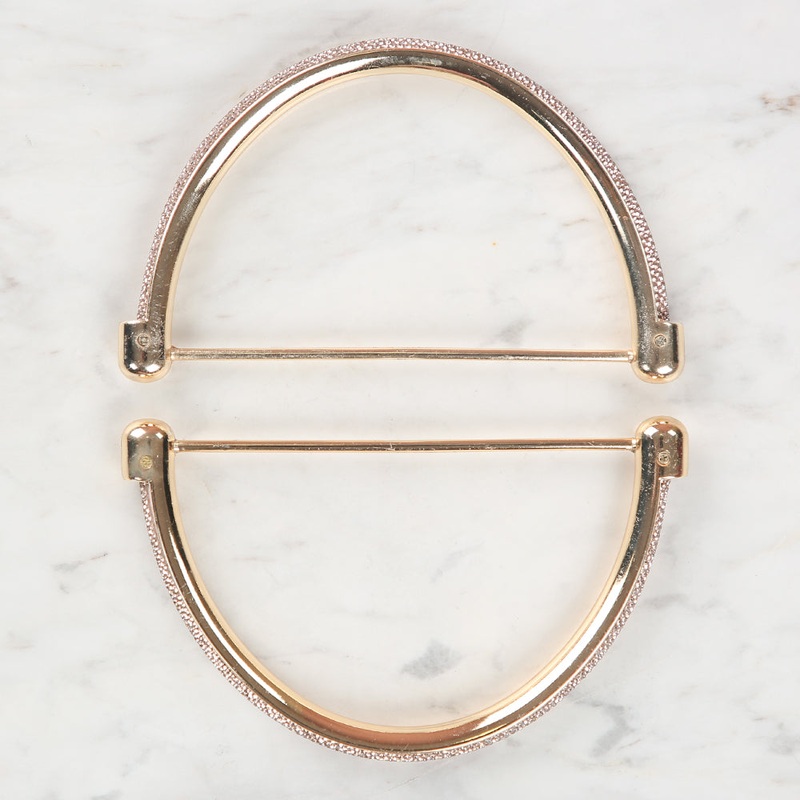 Akaylar Stone Metal D Model Bag Handle Gold-Rose